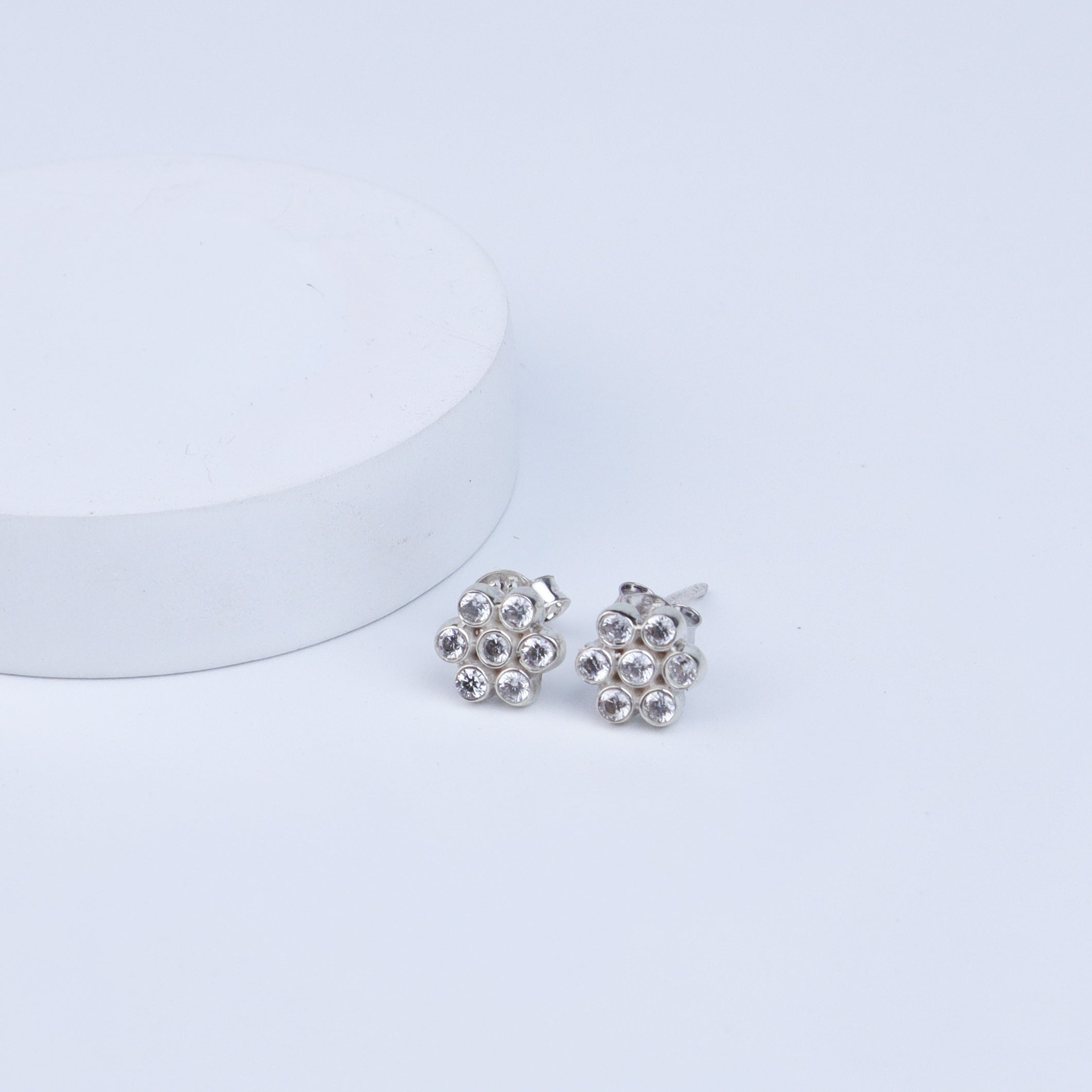 Silver Zircon Kudi (Setting) | CZ | 92.5 Silver