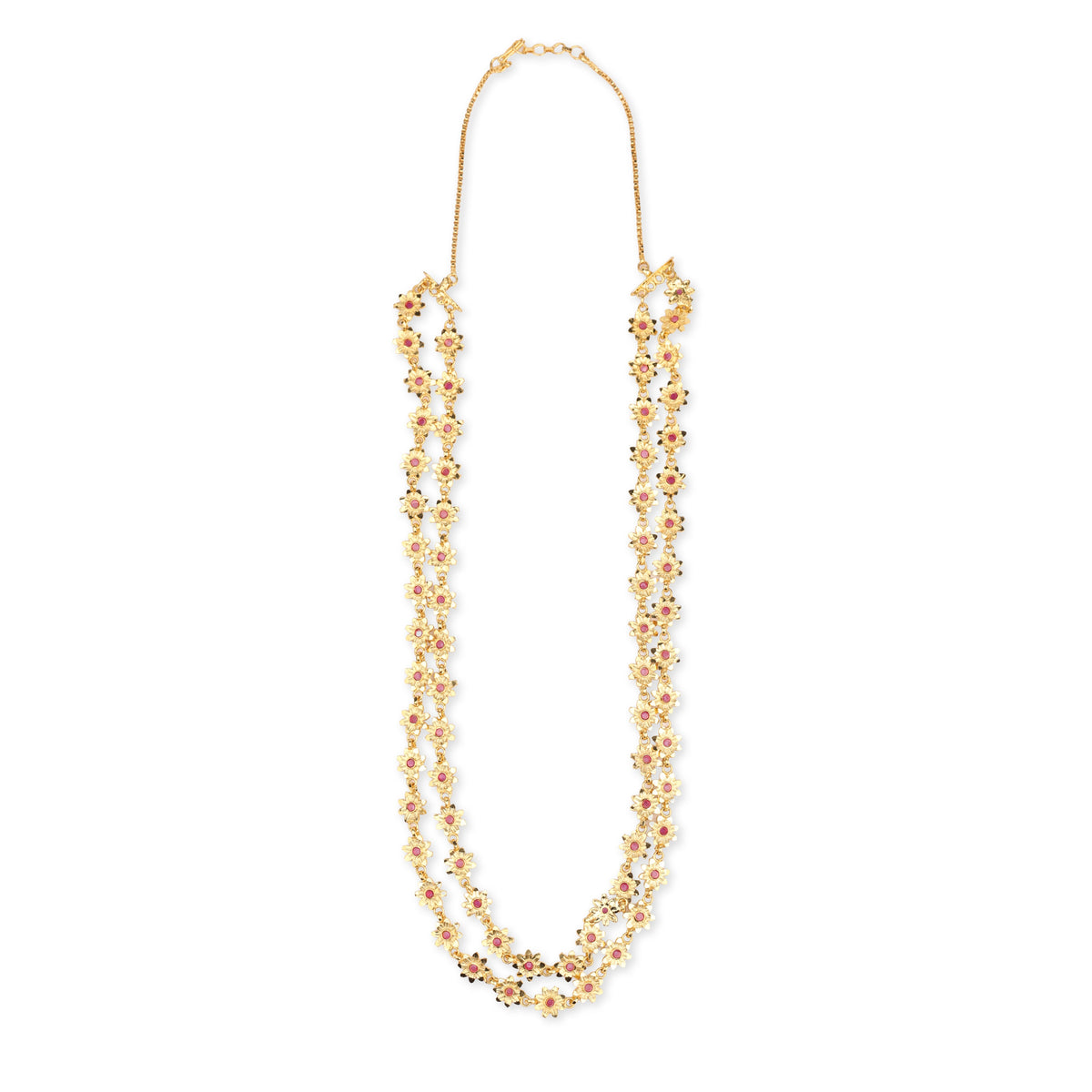 22K Gold Plated Fashion Bakul Haar – Double Layer
