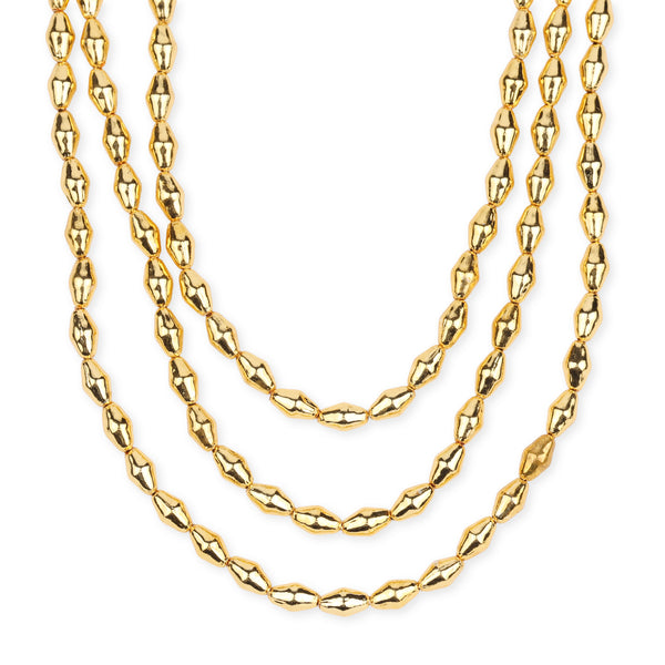 22K Gold Plated Fashion Dholki Maal – Triple Layer