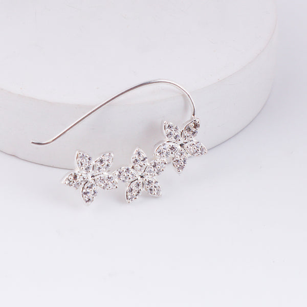 CZ flower nath pierced (Small)