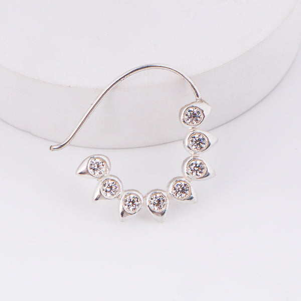 CZ petal nath (Small) pierced