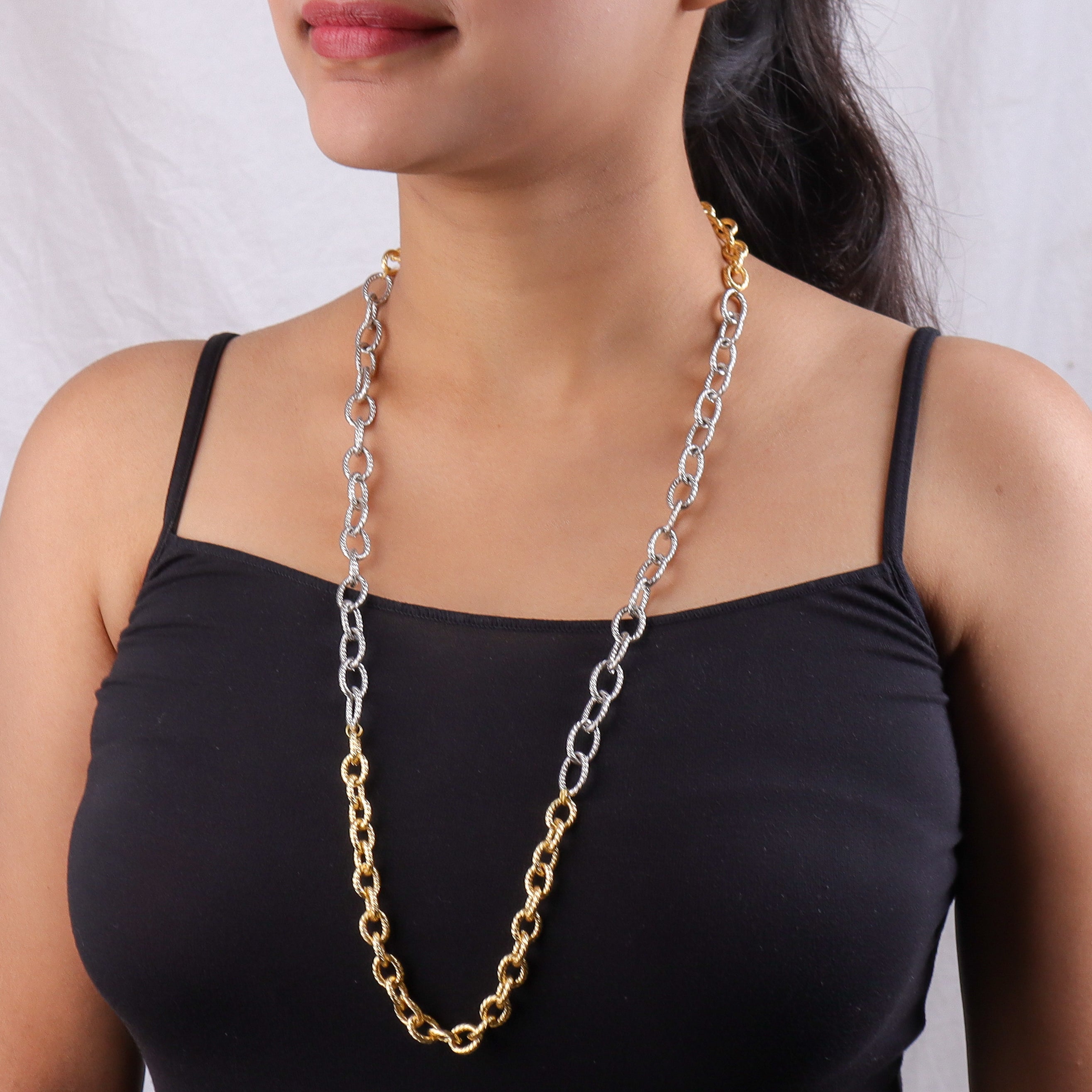 22K Gold Plated Brass Fashion Necklace