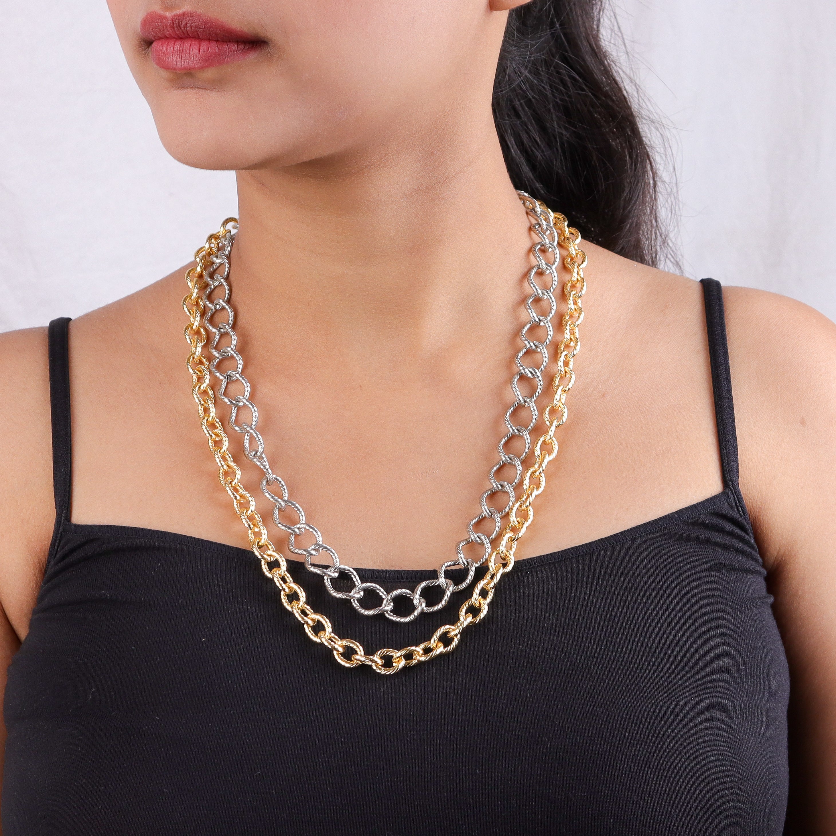 22K Gold Plated Brass Fashion Necklace