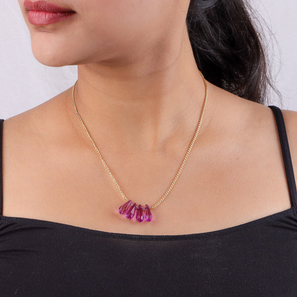 22K Gold Plated Brass Fashion Necklace