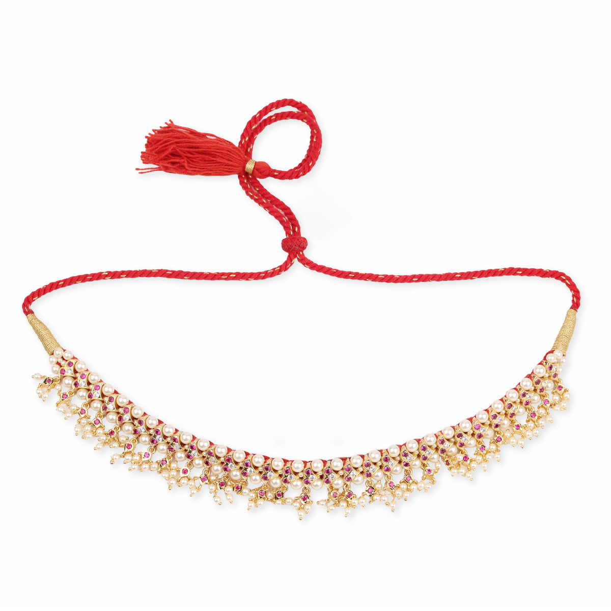 22K Gold Plated Fashion Stone Chinchpeti