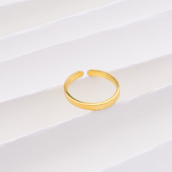 Silver Ring - Big | 22K Gold-Plated