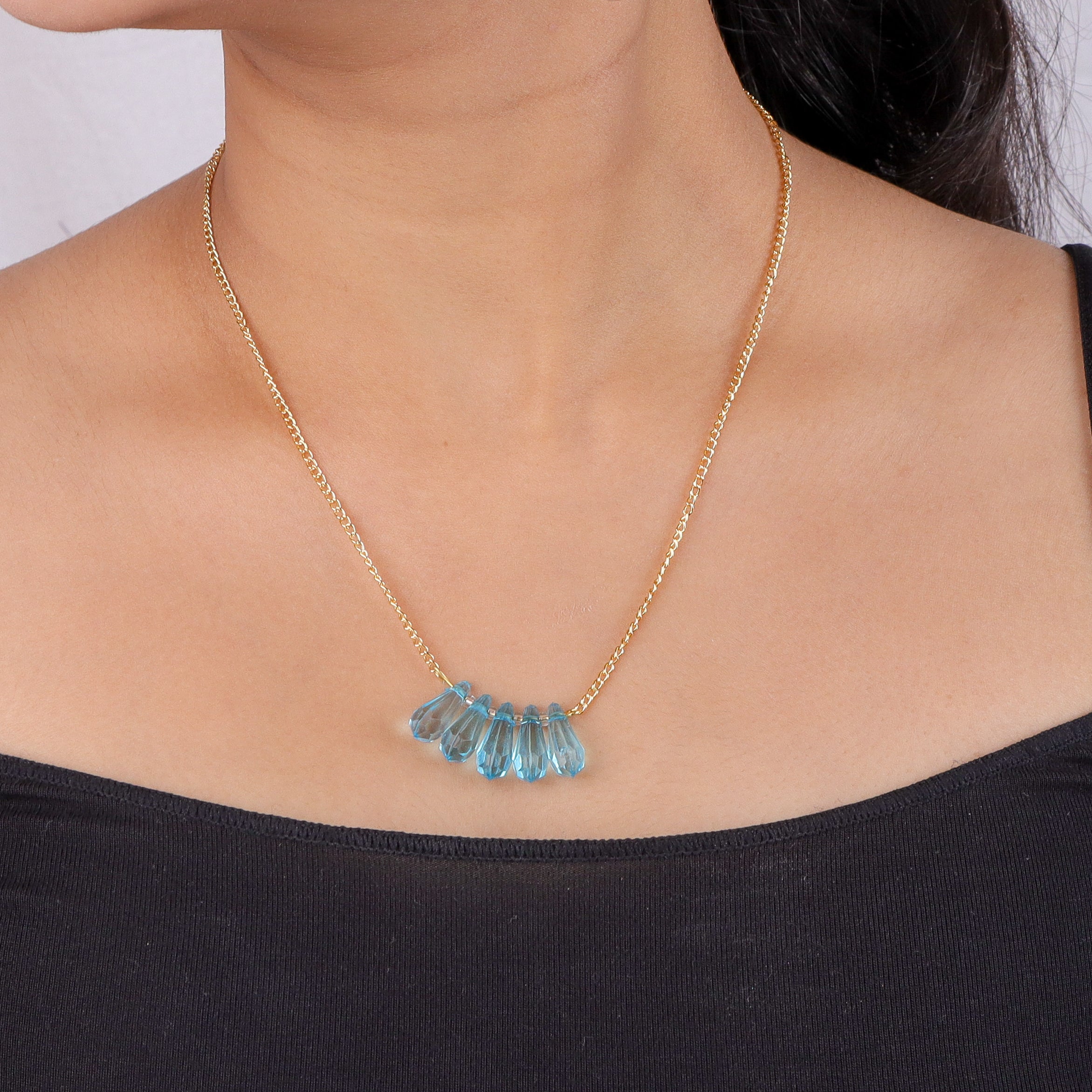 22K Gold Plated Brass Fashion Necklace