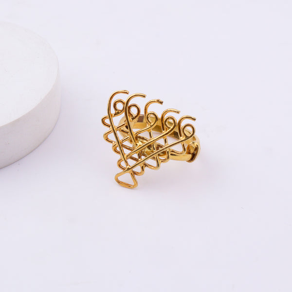 Saraswati Ring | 22K Gold-Plated