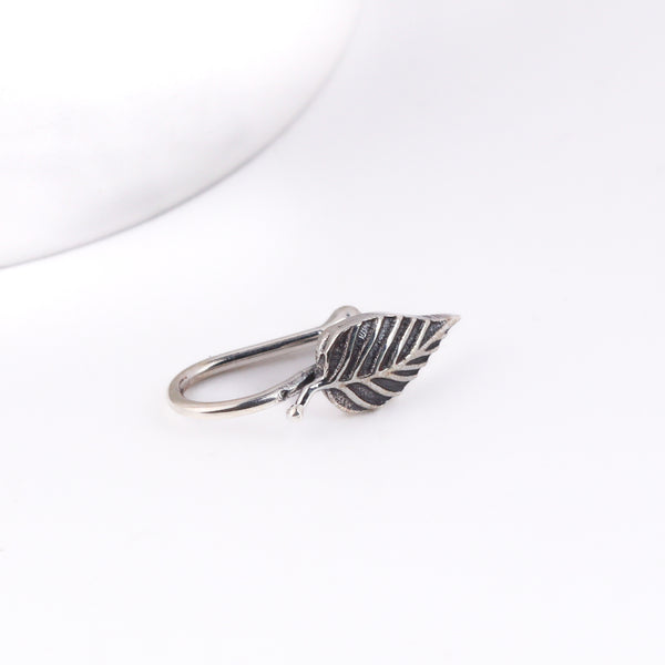 Silver leaf nose pin - Casting (Clip on)