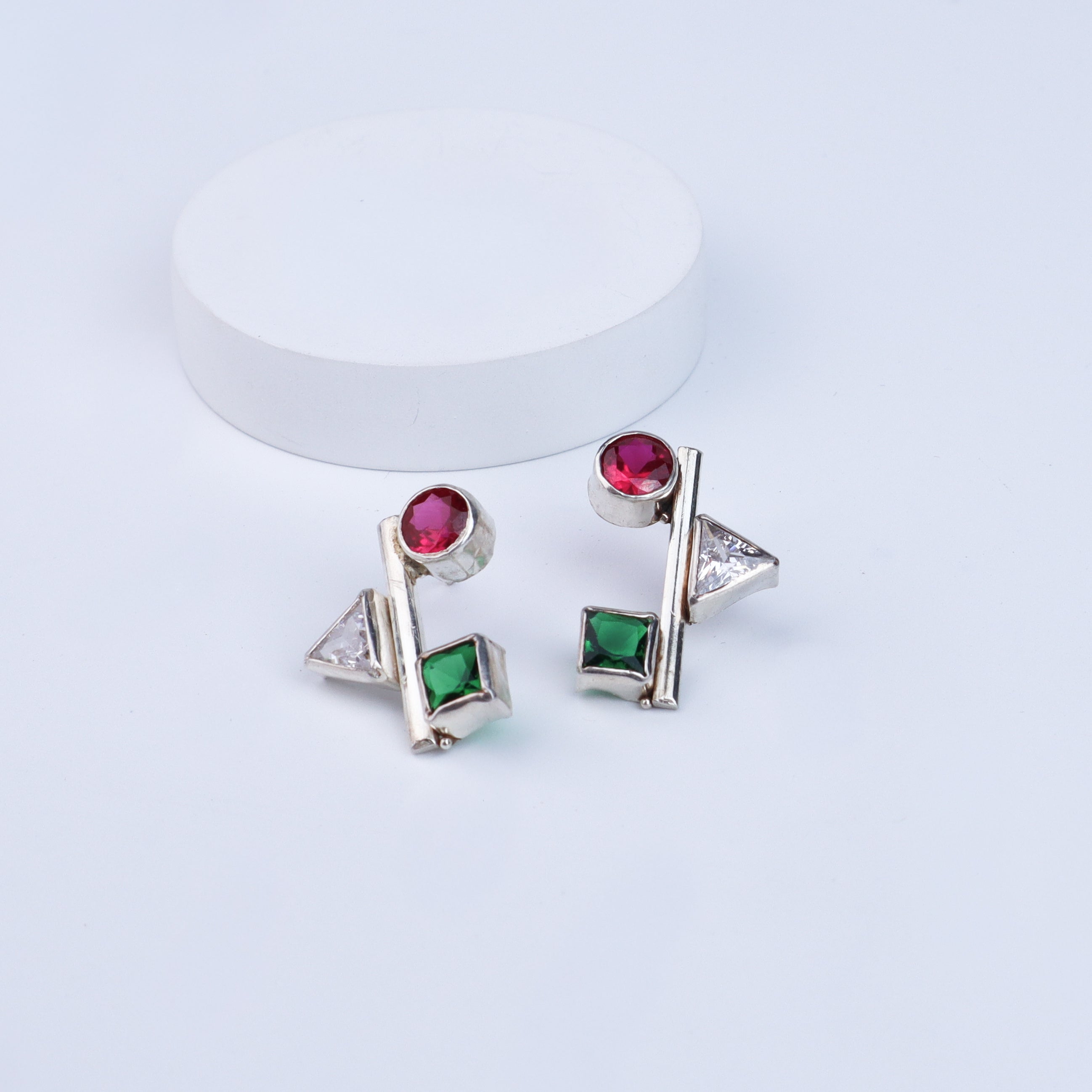Geometric Earring | CZ | 92.5 Silver