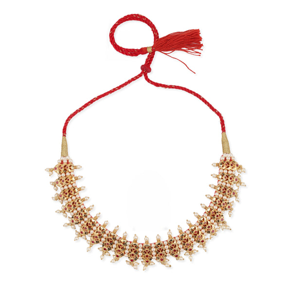 22K Gold Plated Fashion Pearl Chinchpeti