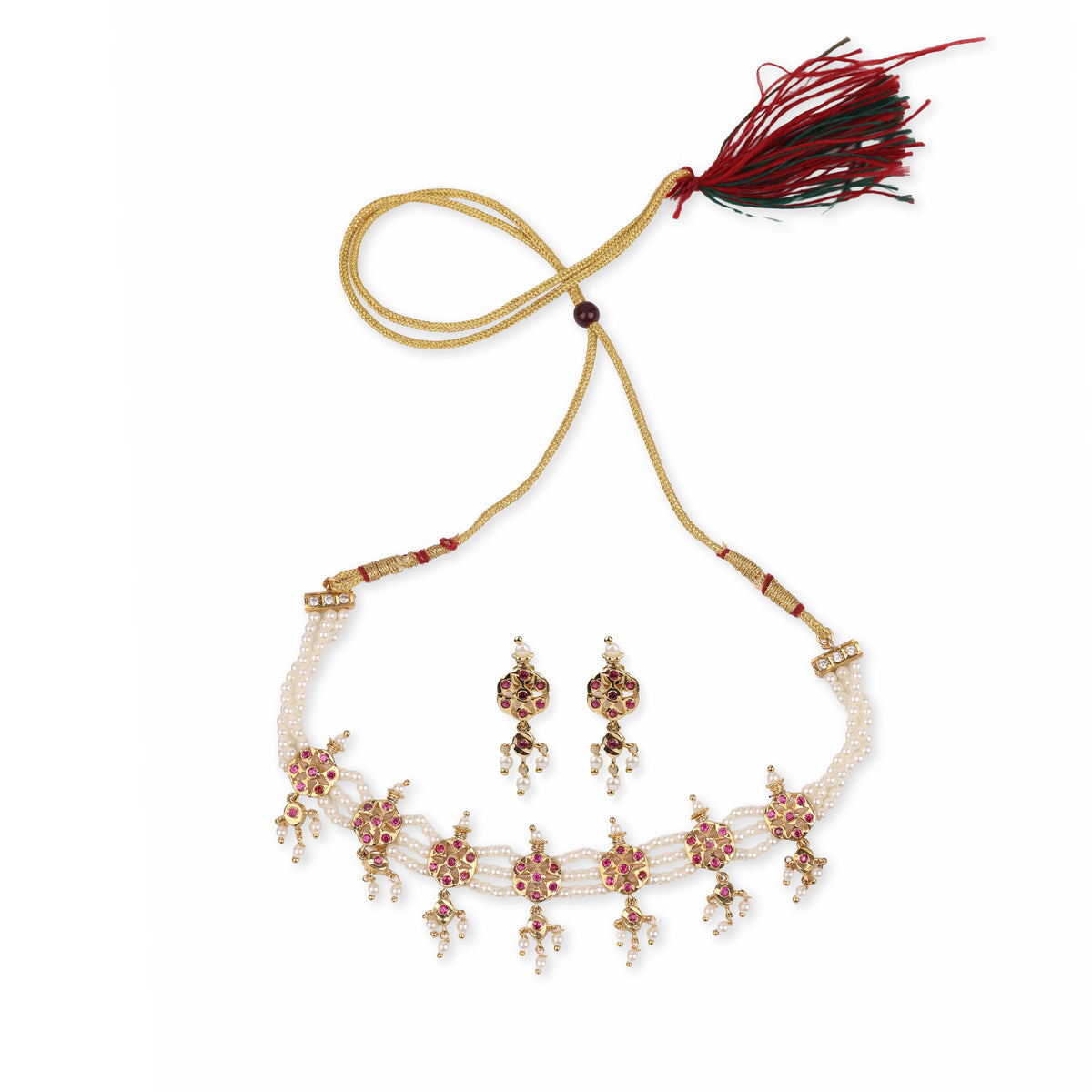 22K Gold Plated Fashion Choker Set