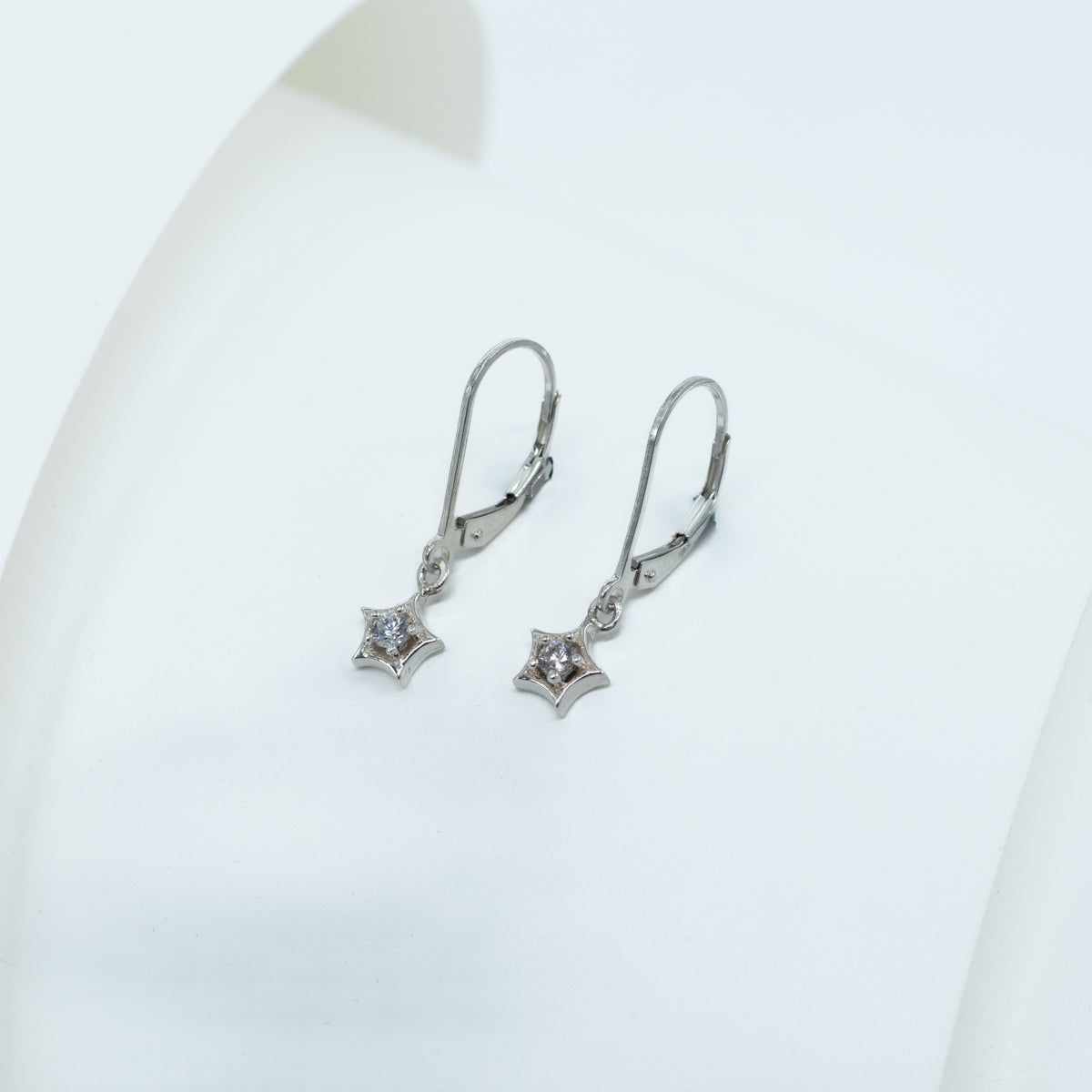 wear Silver CZ Star Earrings everyday look