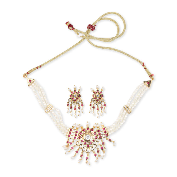 22K Gold Plated Fashion Choker Set