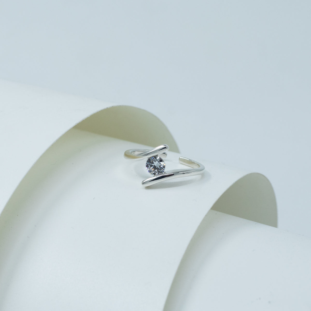 Silver CZ Classic Ring | 92.5 Silver