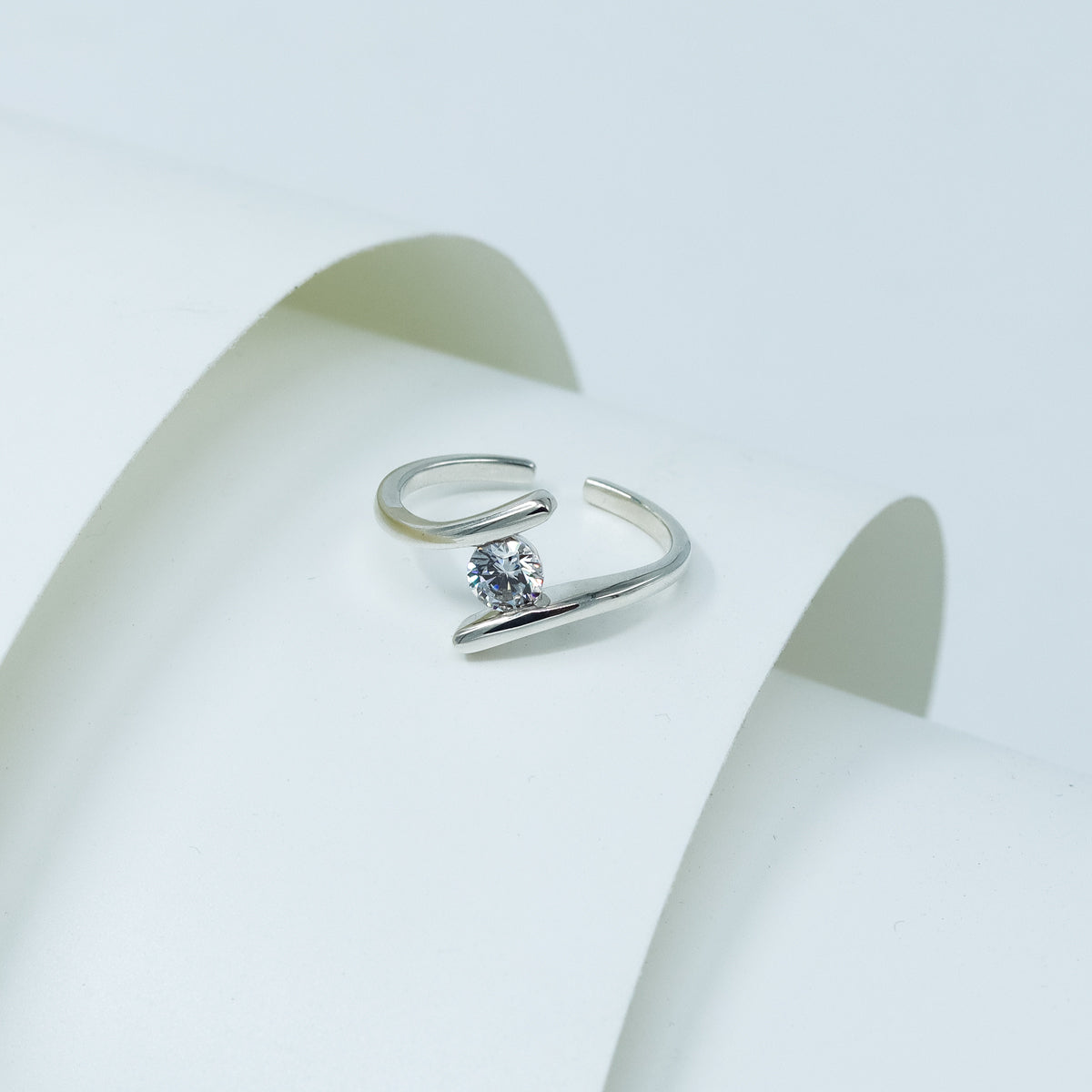 Silver CZ Classic Ring | 92.5 Silver