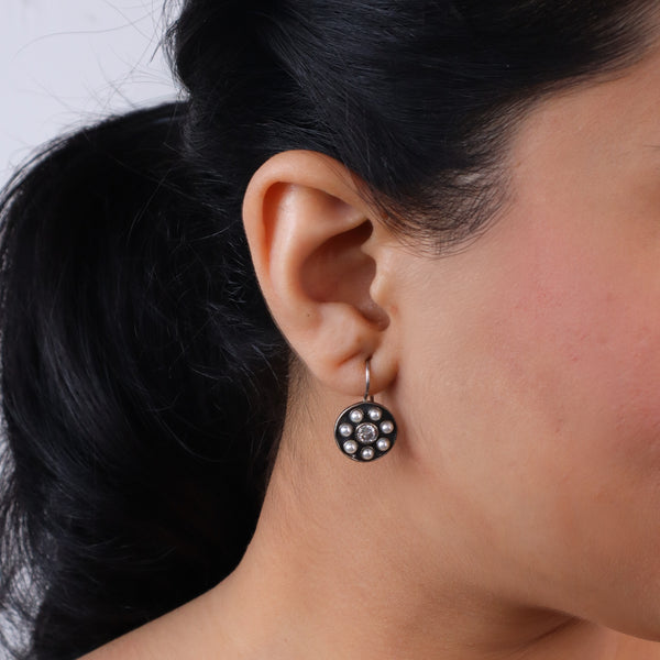 Moha Maya Pearl earrings | CZ | 92.5 Silver