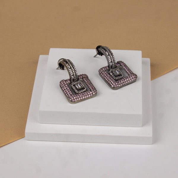 Close-up of a fashion earring showcasing intricate detailing, fine craftsmanship, and refined jewellery finish