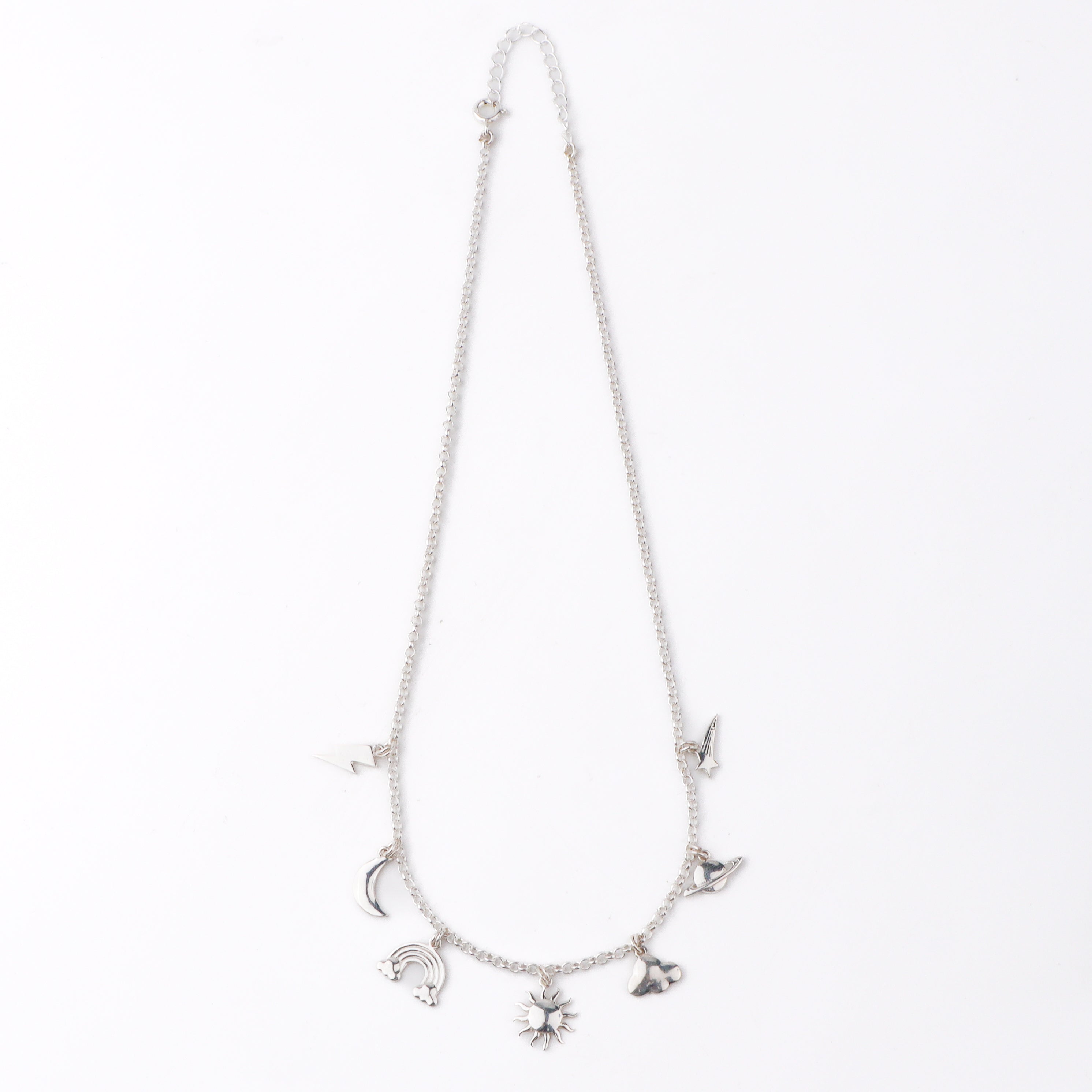 Silver Sky Charm Necklace