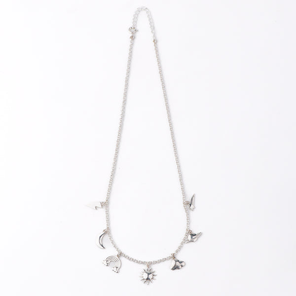 Silver Sky Charm Necklace