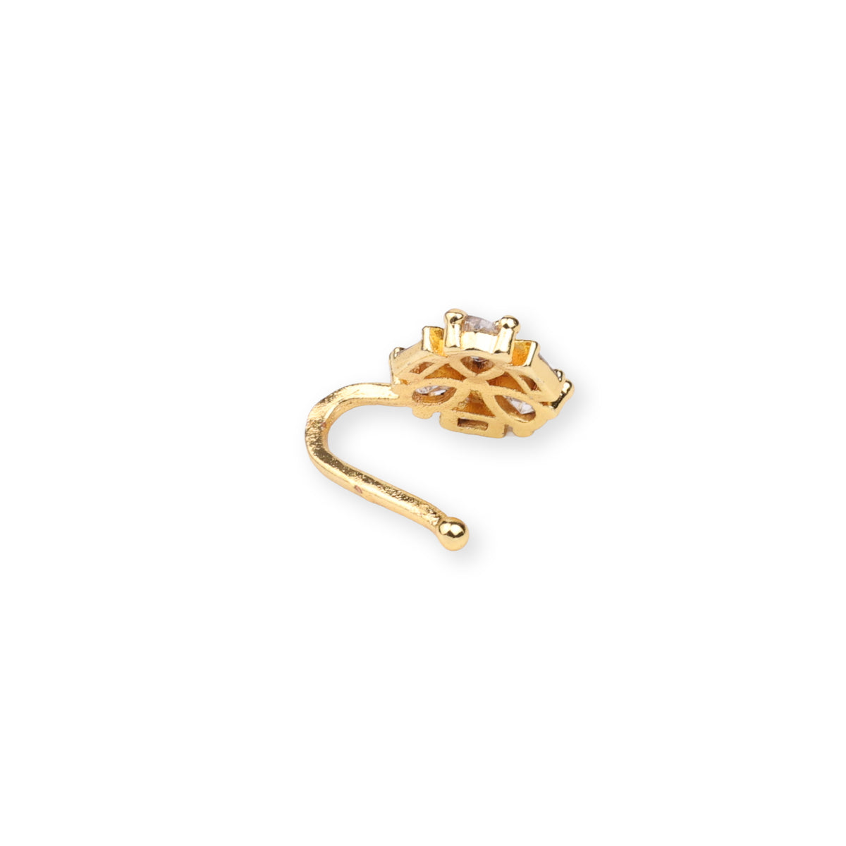 22K Gold Plated Fashion Bugadi / Nose Pin