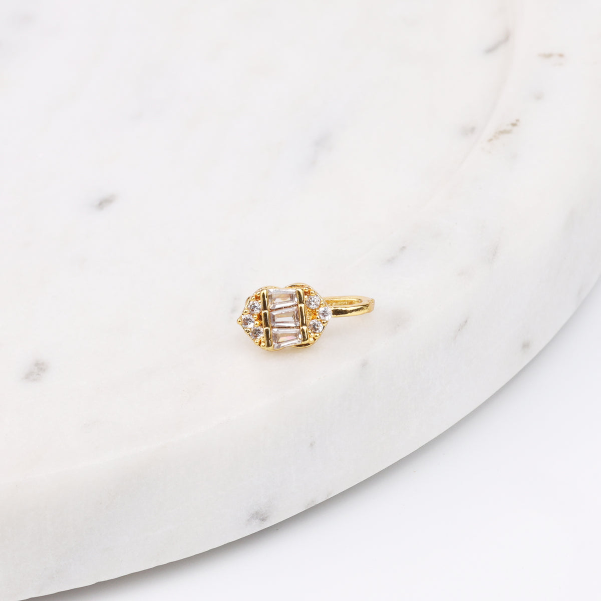 22K Gold Plated Fashion Bugadi / Nose Pin