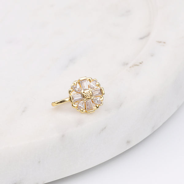22K Gold Plated Fashion Bugadi / Nose Pin
