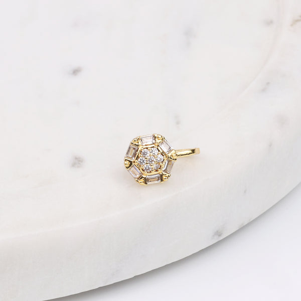 22K Gold Plated Fashion Bugadi / Nose Pin