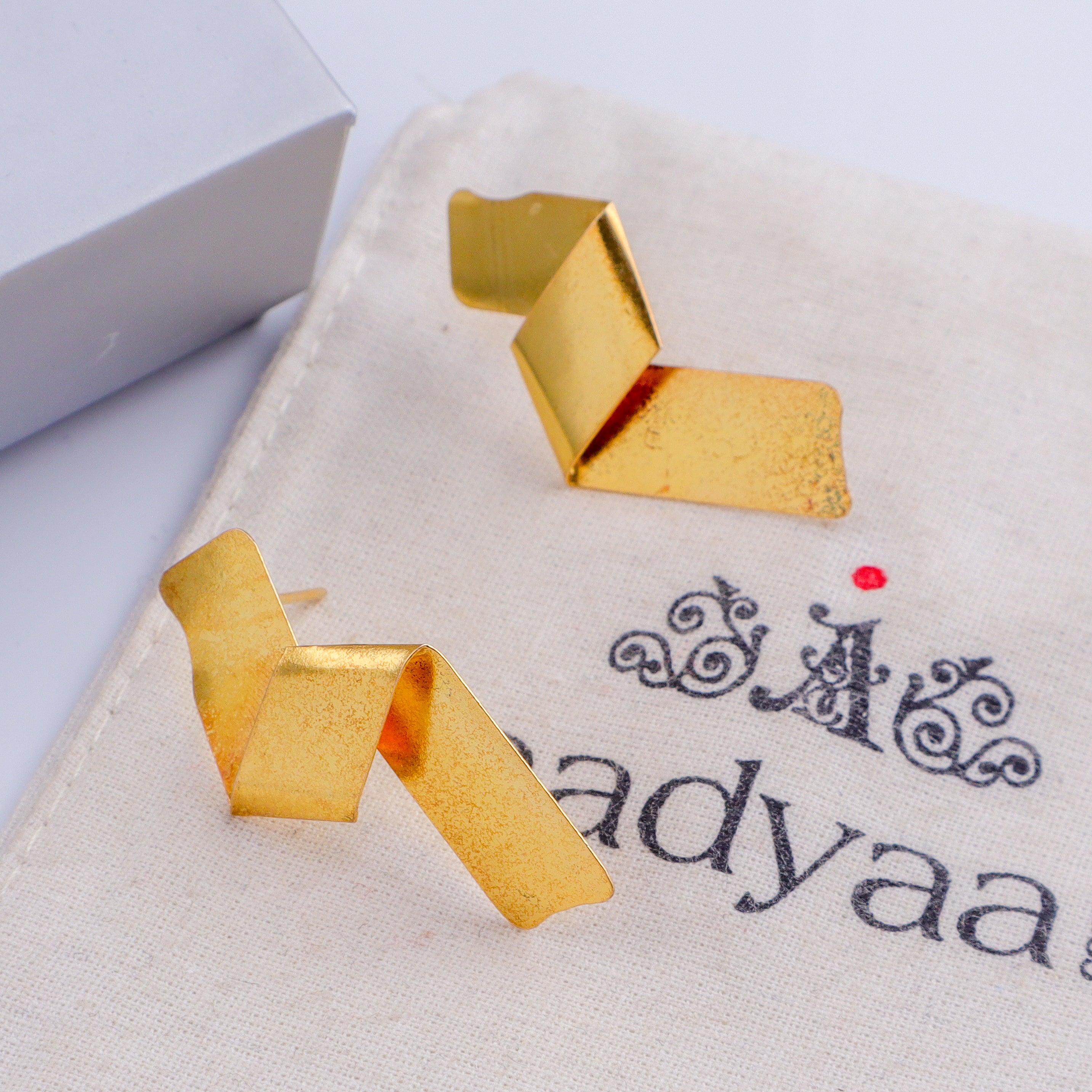 Gaga - Fold Earring | 92.5 Silver | 22K Gold Plated