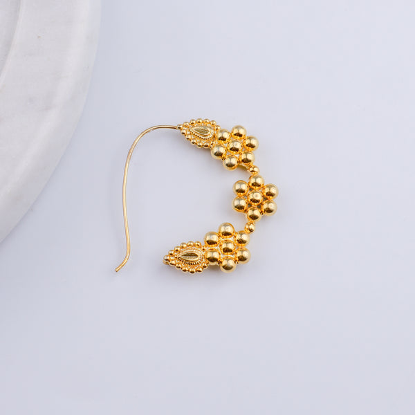 Itihaas Kudi Nath – Small (Left, Pierced) | 22K Gold-Plated