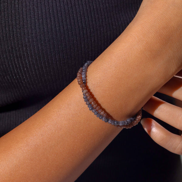 Model wearing a fashion bracelet for a stylish and contemporary jewellery look