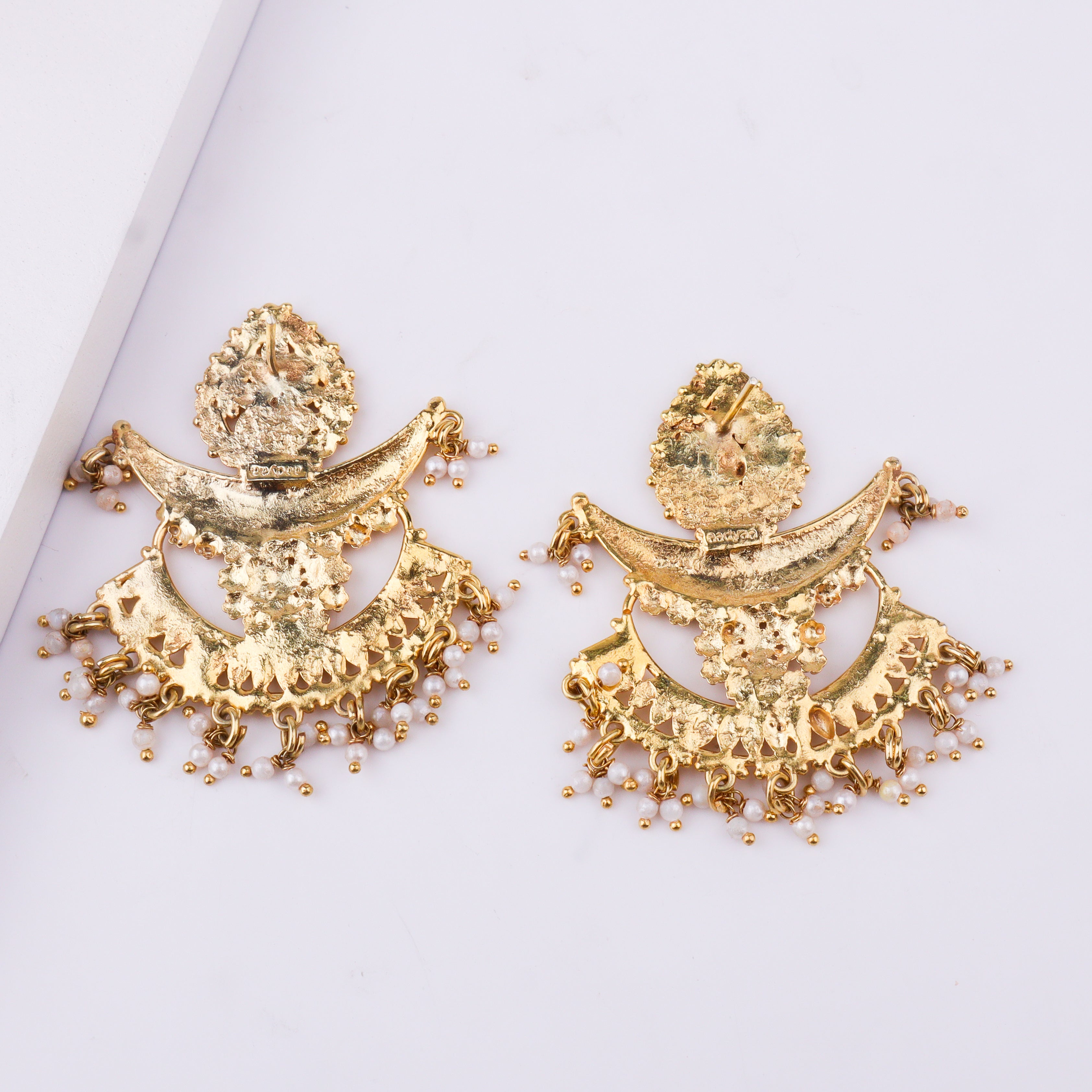 Chandbali (Mahnoor) Earrings | 22K Gold-Plated