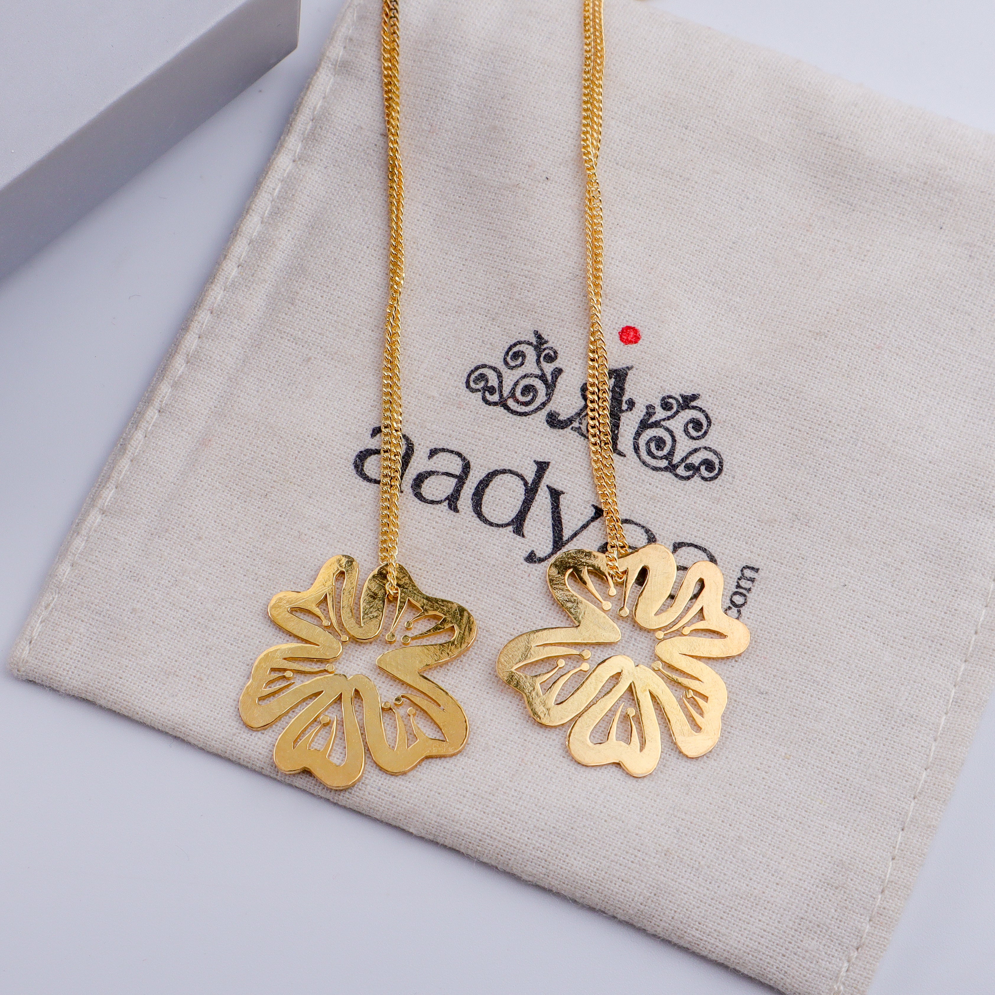 Silver Gulmohar Filigree Laser Cut Dangler Earring | 92.5 Silver | 22K Gold Plated (Gold Plated)