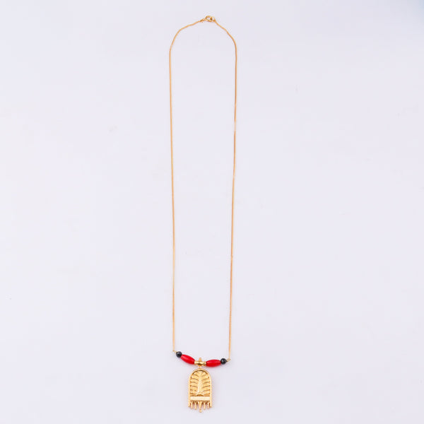 Saaj Motif Mangalsutra – Taali (ताळी) | 22K Gold-Plated