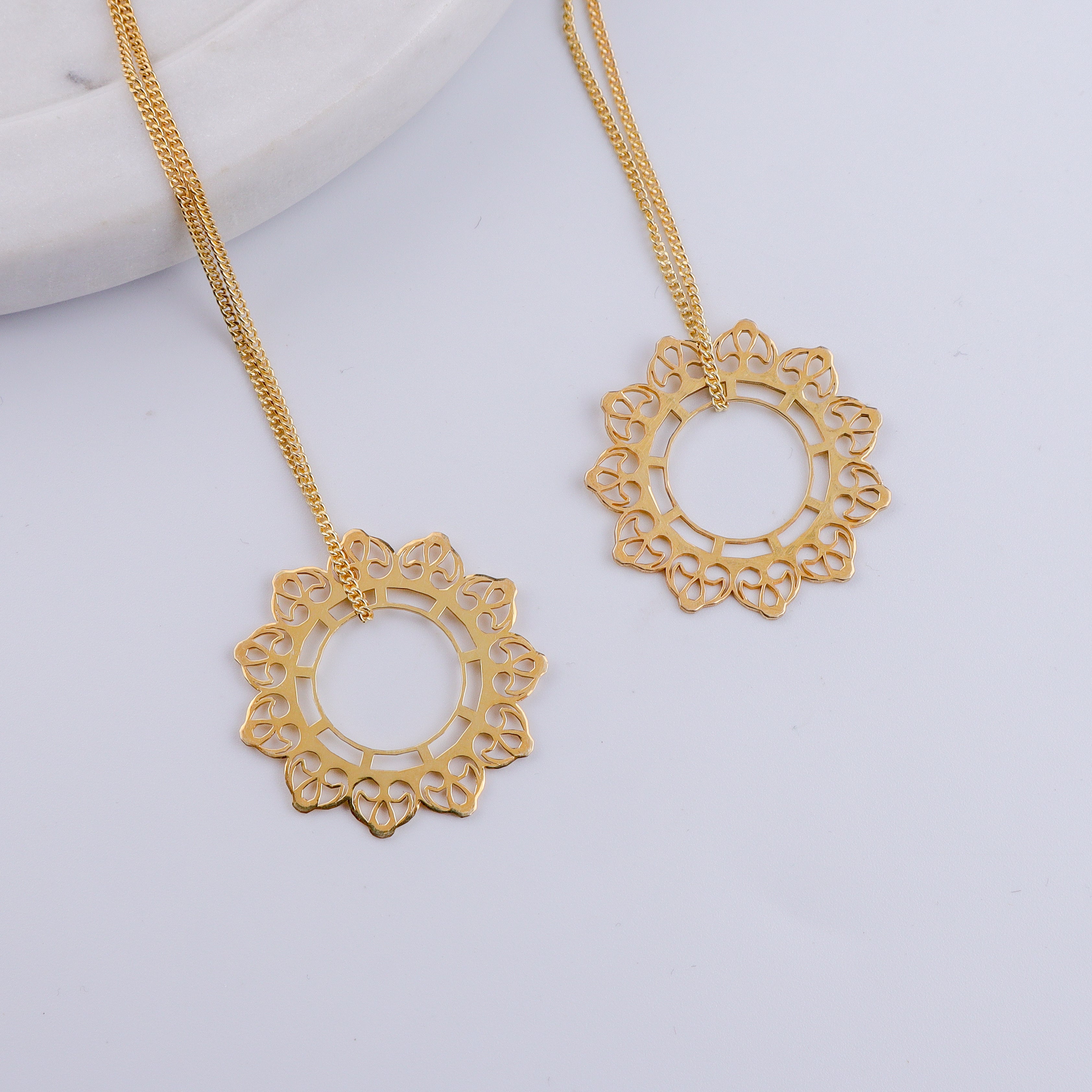 Silver Rose Bud Filigree Dangler Earring | 92.5 Silver | 22K Gold Plated