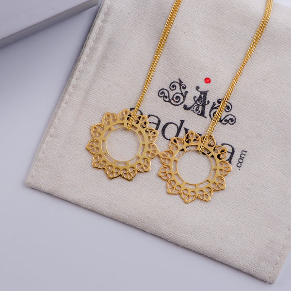Silver Rose Bud Filigree Dangler Earring | 92.5 Silver | 22K Gold Plated