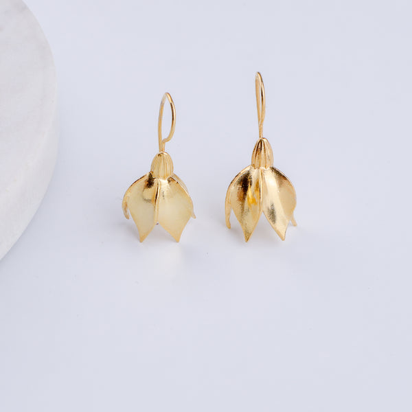 Summer Snowflake Earrings | 92.5 Silver | 22K Gold Plated