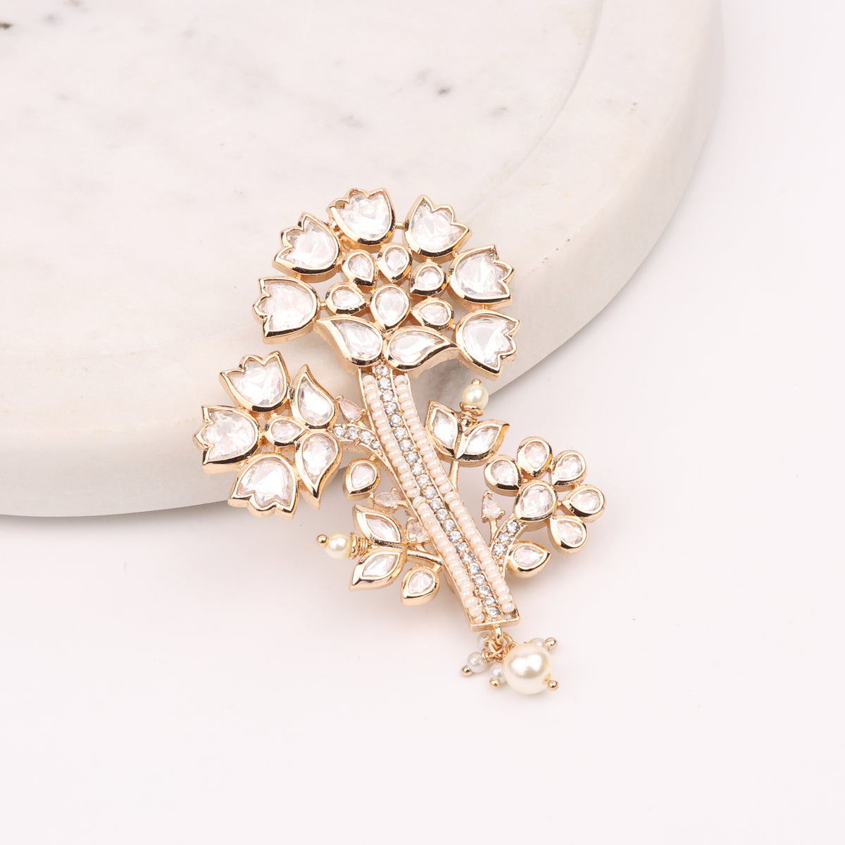 22K Gold Plated Fashion Unisex Brooch