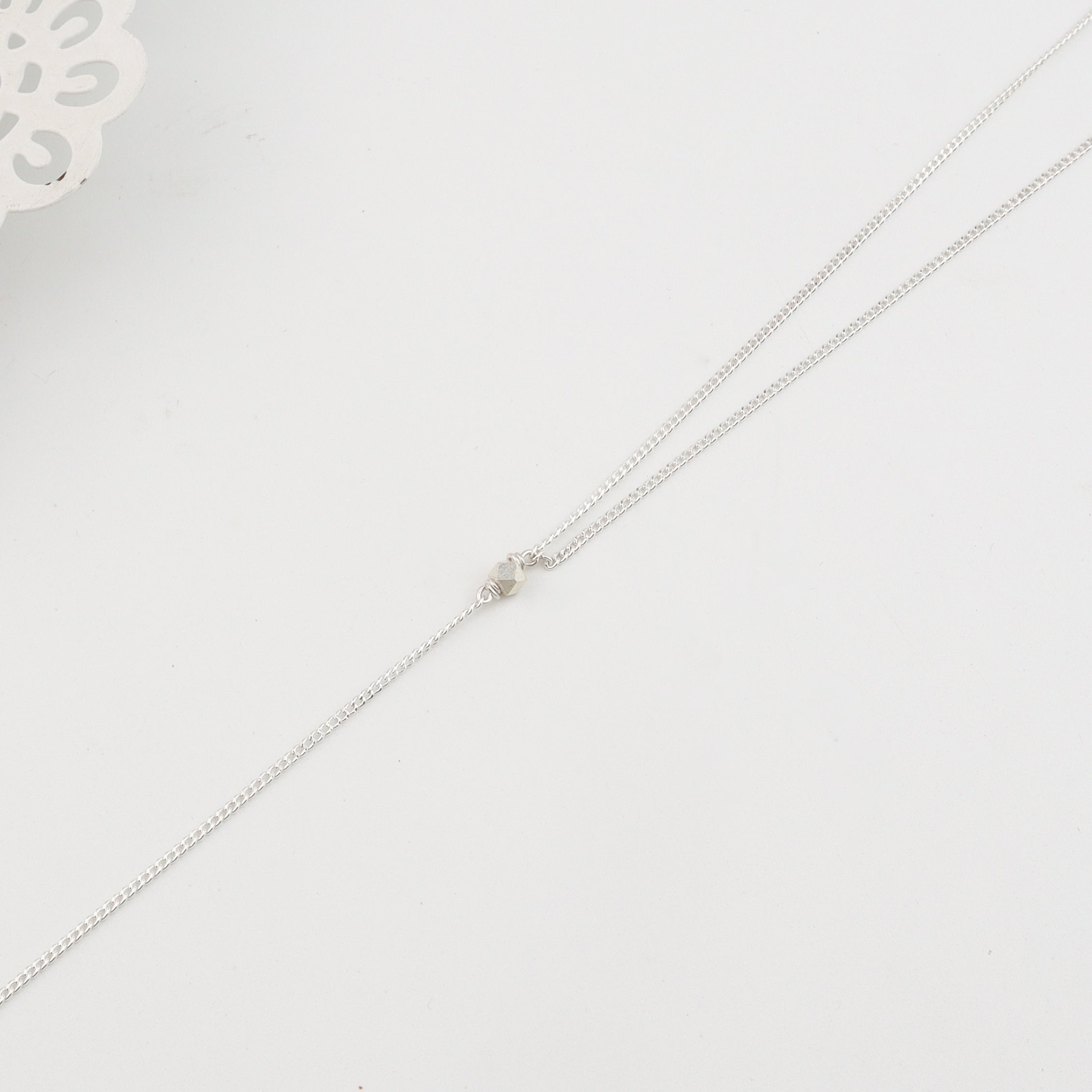Silver Pendant Y Necklace