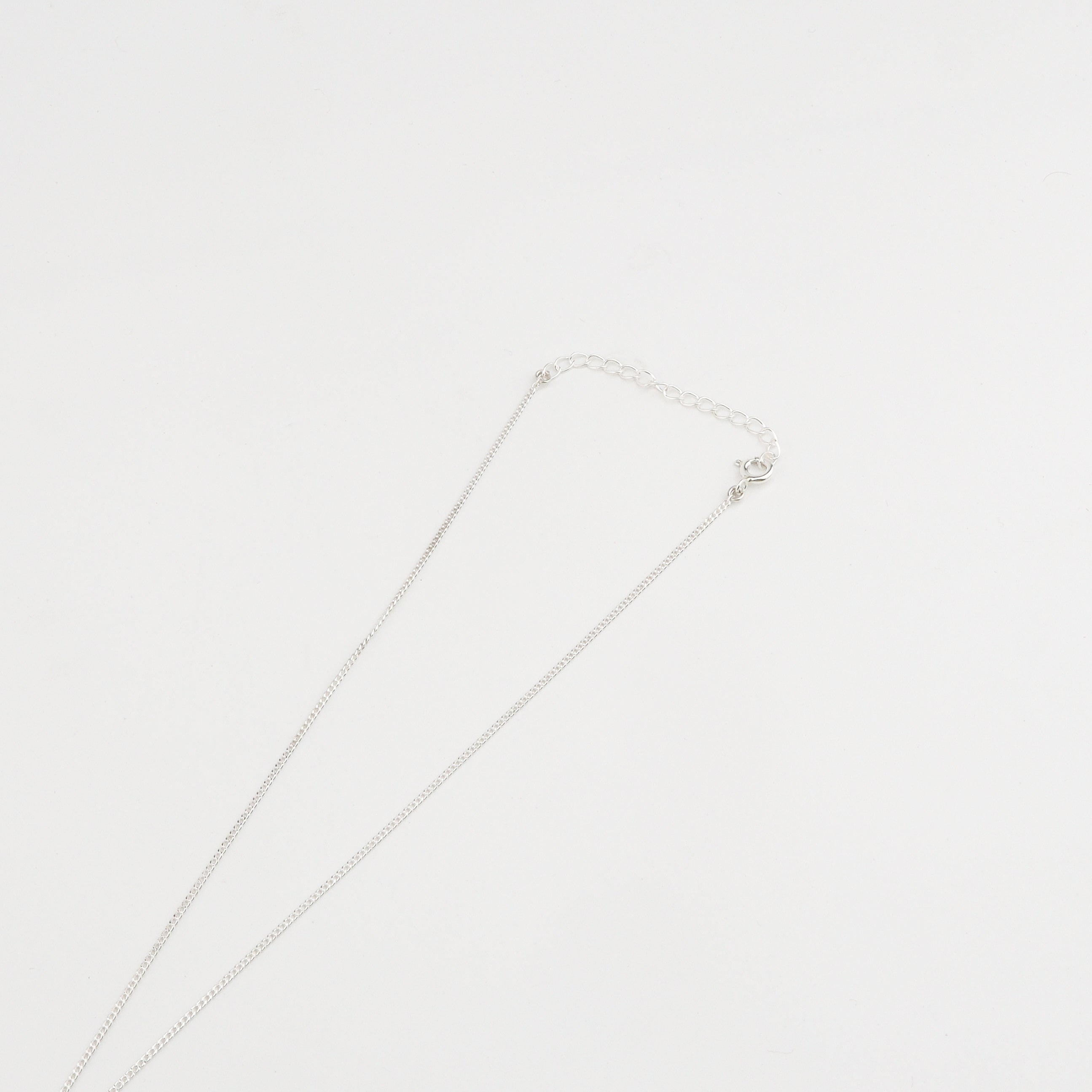 Silver Rosebud Pendant Y Necklace