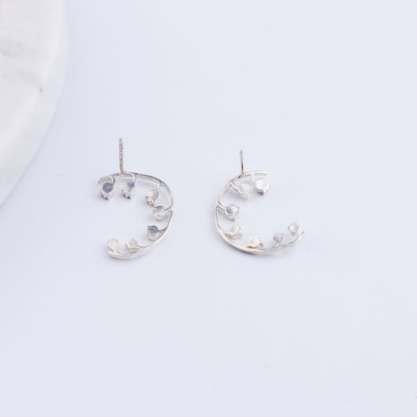 Silver Lily of the Valley Earring