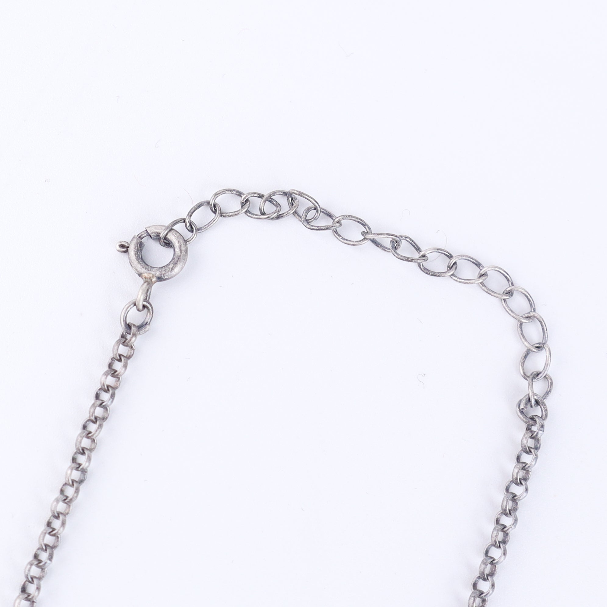 Silver nakshi set with pearls (small)