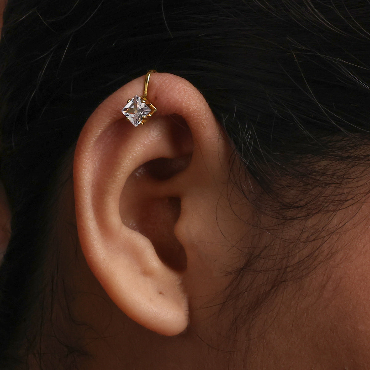 22K Gold Plated Fashion Bugadi / Nose Pin