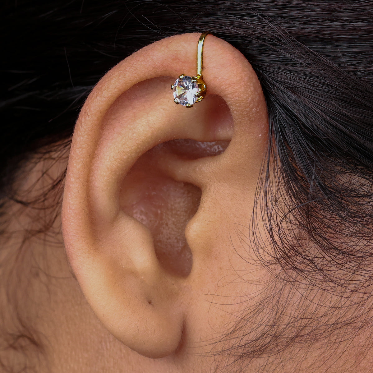 22K Gold Plated Fashion Bugadi / Nose Pin