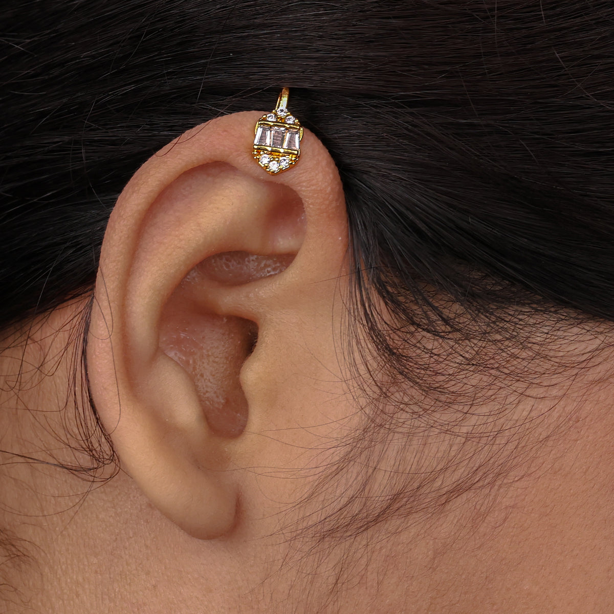 22K Gold Plated Fashion Bugadi / Nose Pin