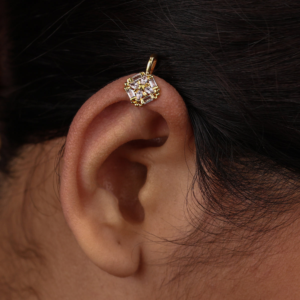22K Gold Plated Fashion Bugadi / Nose Pin