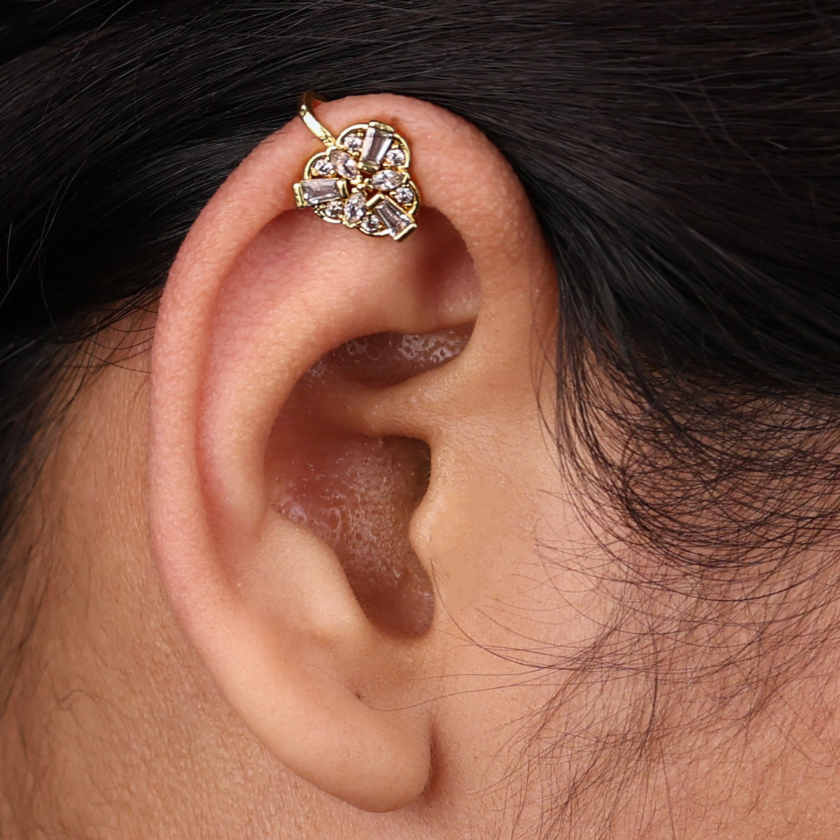 22K Gold Plated Fashion Bugadi / Nose Pin