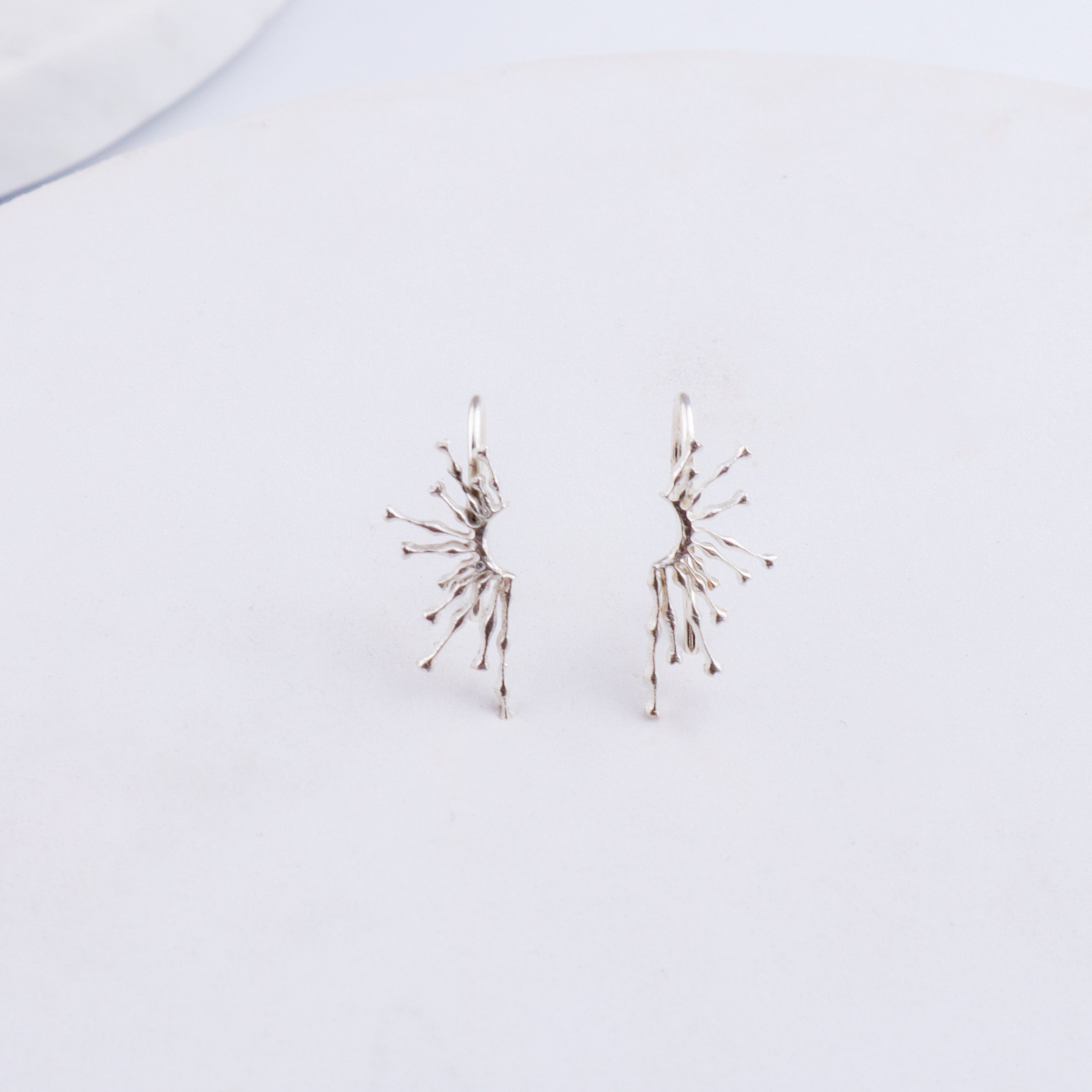 Silver Sparkle Earcuffs