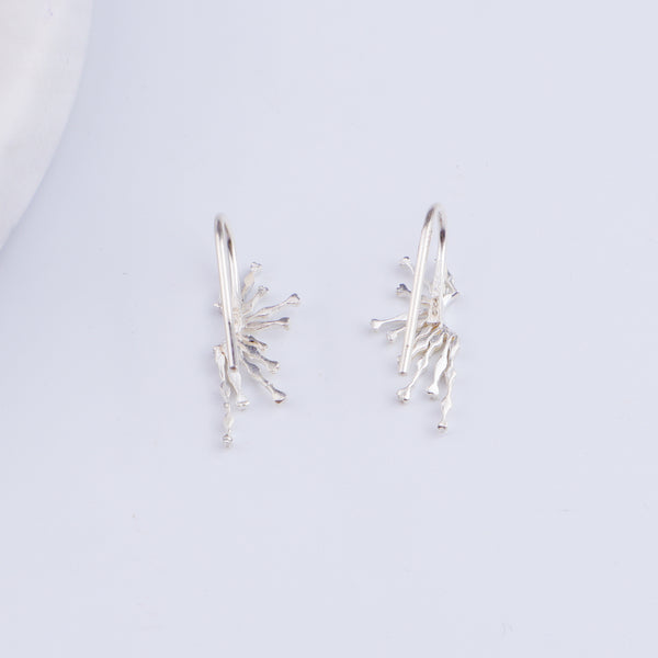 Silver Sparkle Earcuffs