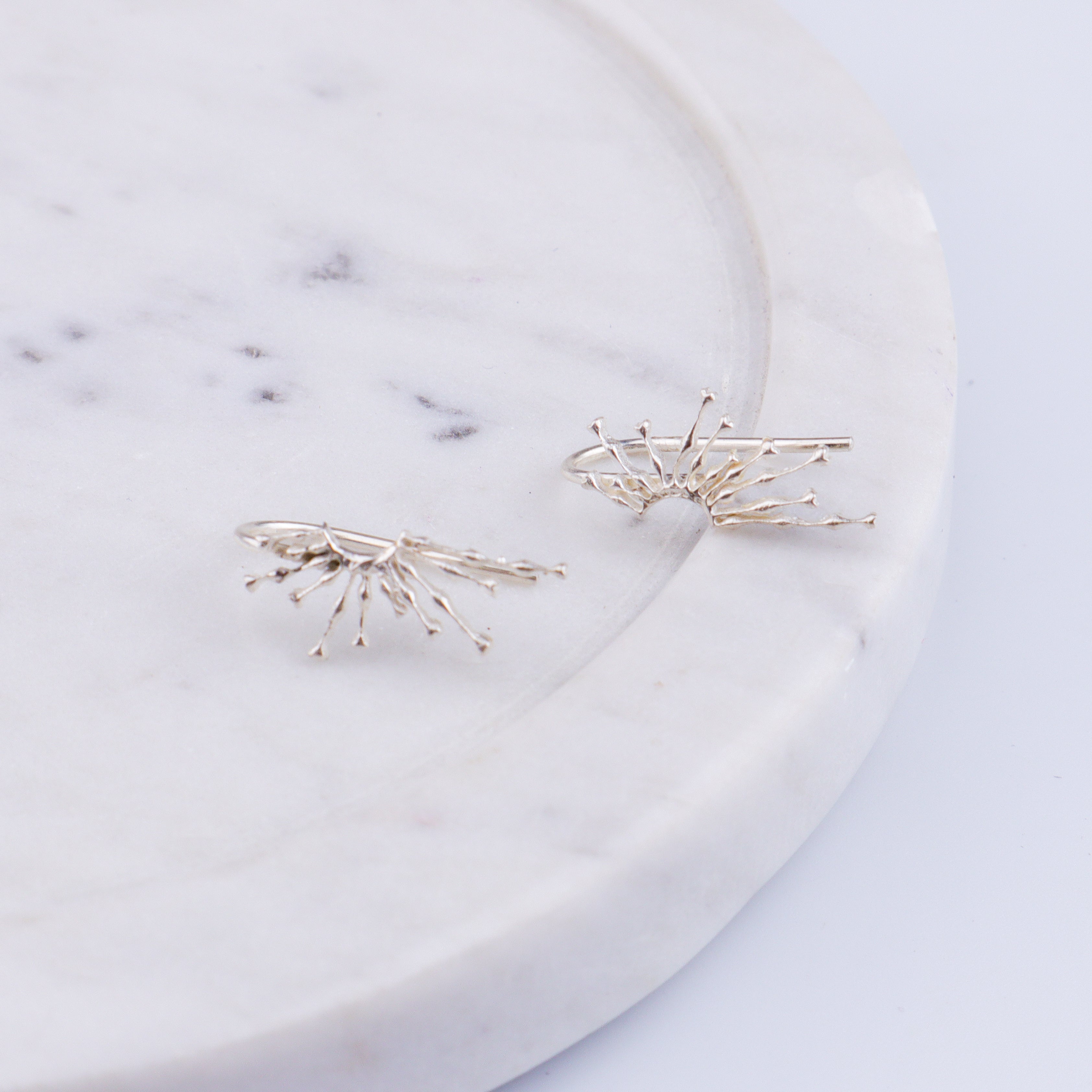 Silver Sparkle Earcuffs